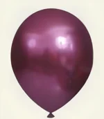 BALÃO DE LATÉX 5 POLEGADAS MARSALA CROMADO REDONDO COM 25 UNIDADES - JOY