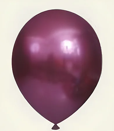 BALÃO DE LATÉX 5 POLEGADAS MARSALA CROMADO REDONDO COM 25 UNIDADES - JOY