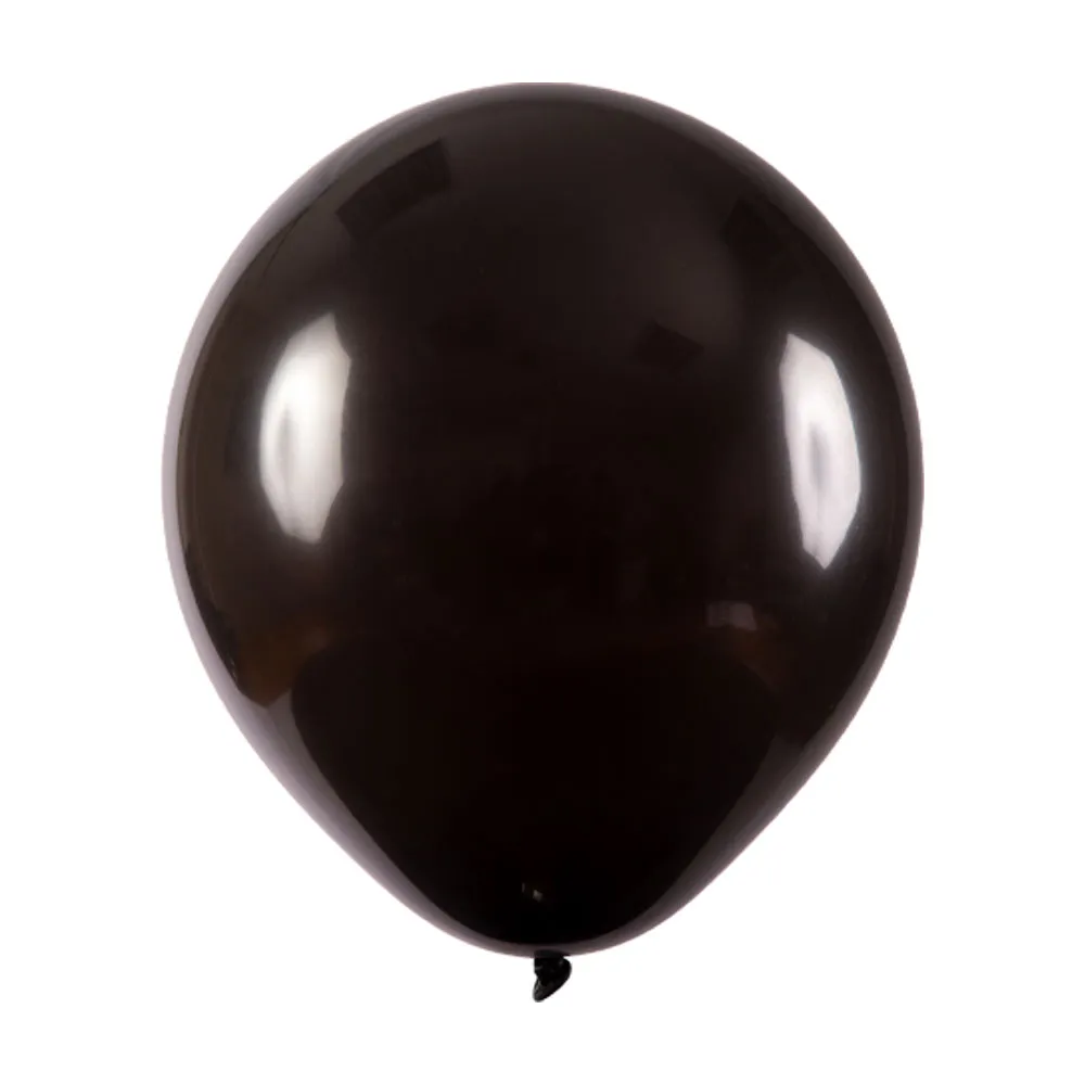 BALÃO DE LATÉX 5 POLEGADAS PRETO REDONDO COM 50 UNIDADES – JOY