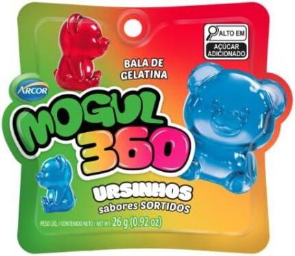 BALA DE GELATINA MOGUL 360 URSINHOS SORTIDOS 26GR - ARCOR