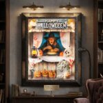 PAINEL TNT ESTAMPADO BRUXA HALLOWEEN 1,40X1,0M 40G/M² 1400MM - Imagem 3