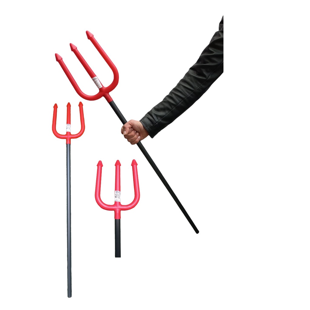 15604192489-d39da6bb8bb8f42366ed1df77a536502.jpg TRIDENTE DE PLÁSTICO VERMELHO - NYR - Imagem 1