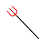 TRIDENTE DE PLÁSTICO VERMELHO - NYR - Imagem 2