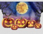 PAINEL ESTAMPADO HALLOWEEN ABÓBORAS 1,40X1,0M - Imagem 2