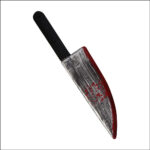FACA DE PLÁSTICP COM SANGUE - HALLOWEEN - Imagem 2