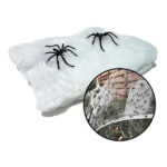 TEIA DE ARANHA DECORAÇÃO COM 20 GRAMAS - HALLOWEEN