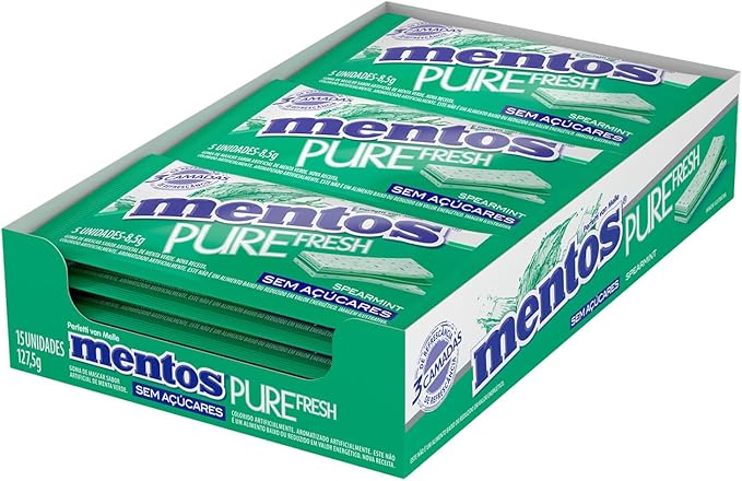 15610173041-71krz5e-f3l-ac-sx679.jpg CHICLETES PURE FRESH SPEARMINT 5X15UN 120G - MENTOS - Imagem 1