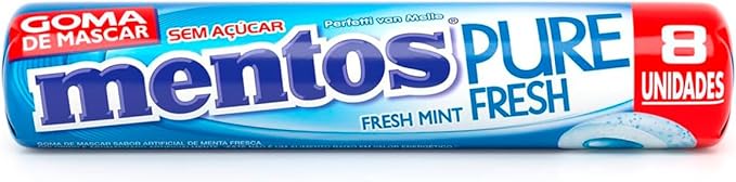 15610227913-51uyer1eiol-ac-sx679.jpg CHICLETES GOMA PURE FRESH STICK MINT 8X14UN 224G - MENTOS - Imagem 1
