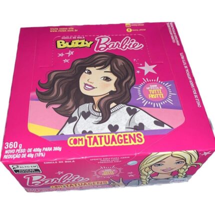 CHICLETE DA BARBIE COM TATUAGEM TUTTI FRUTTI 90UN - BUZZY