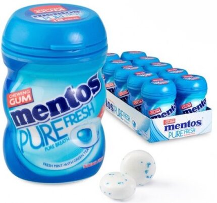 CHICLETES MINI FRESH MINT GARRAFA 10X10UN 200G - MENTOS