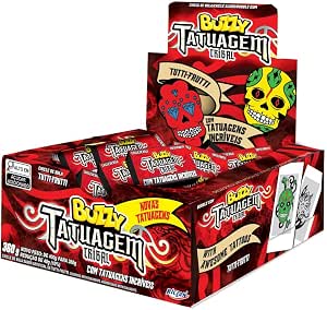 CHICLETE TUTTI FRUTTI TRIBAL 360GR COM 90UN - BUZZY