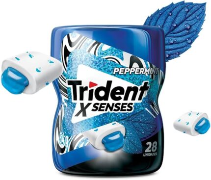 CHICLETES TRIDENT GARRAFA XSENSES PEPPERMINT
