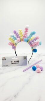 KIT TIARA CABELO MALUCO CANDY 30CM