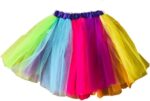 SAIA DE TULE MULTICOLORIDA 40CM