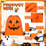 MOCHILA TIPO SACO ABOBORA HALLOWEEN 35X45CM - LARANJA - Imagem 2