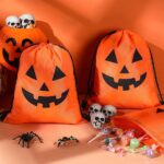 MOCHILA TIPO SACO ABOBORA HALLOWEEN 35X45CM - LARANJA - Imagem 6