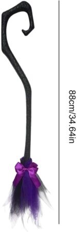 VASSOURA DE BRUXA VOADORA 80CM - ROXO - Imagem 2