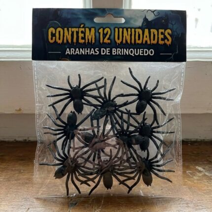 MINI ARANHAS C/12 UN - HALLOWEEN