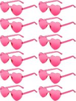ÓCULOS CORAÇÃO ROSA FASHION - FANTASIA