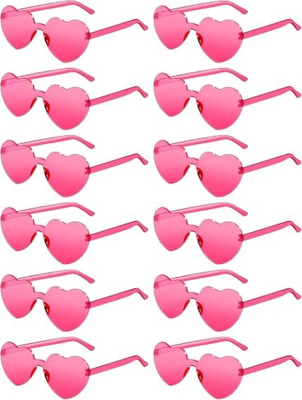 ÓCULOS CORAÇÃO ROSA FASHION - FANTASIA
