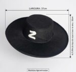 CHAPÉU FANTASIA ZORRO 37X35CM - Imagem 5