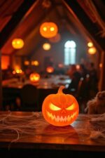 ENFEITE LED ABÓBORA TERROR - HALLOWEEN - Imagem 4