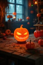 ENFEITE LED ABÓBORA TERROR - HALLOWEEN - Imagem 3