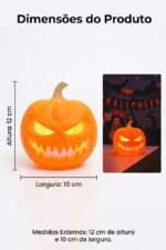 ENFEITE LED ABÓBORA TERROR - HALLOWEEN - Imagem 6