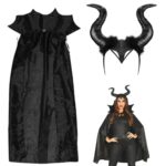 CAPA CETIM BRUXA MALEVOLENTE ACOMPANHA TIARA - PRETO