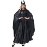 CAPA CETIM BRUXA MALEVOLENTE ACOMPANHA TIARA - PRETO - Imagem 2