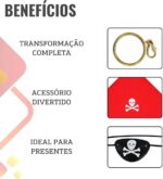 KIT FANTASIA PIRATA 3 PEÇAS - Imagem 3