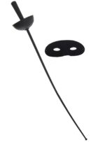 FANTASIA KIT ZORRO MÁSCARA + ESPADA 53CM - Imagem 2