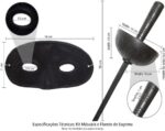 FANTASIA KIT ZORRO MÁSCARA + ESPADA 53CM - Imagem 4