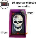 CAMPAINHA CRÂNIO COM SOM E LUZ - HALLOWEEN - Imagem 2