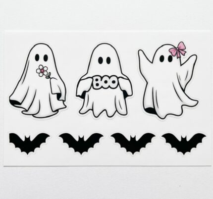 PAINEL DECORATIVO FANTASMINHA HALLOWEEN C/7 UN