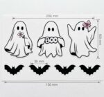 PAINEL DECORATIVO FANTASMINHA HALLOWEEN C/7 UN - Imagem 4