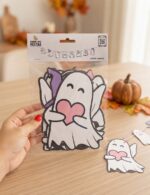FAIXA DE PAPEL FANTASMA HALLOWEEN SORTIDOS - ROSA - Imagem 2
