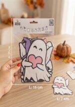 FAIXA DE PAPEL FANTASMA HALLOWEEN SORTIDOS - ROSA - Imagem 3