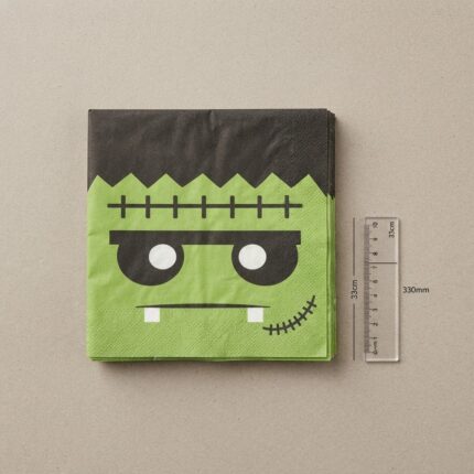 GUARDANAPO DE PAPEL FRANKENSTEIN 33X33CM C/ 20UN