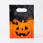 SACOLA PLÁSTICO HAPPY HALLOWEEN ABÓBORA 18X25CM C/10 UN