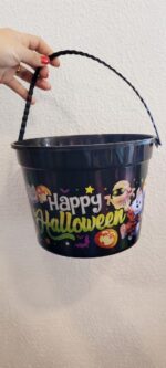 BALDE PLÁSTICO HALLOWEEN DIVERTIDO 20X14,5 - PRETO - Imagem 3
