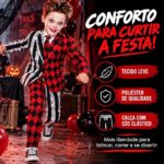 KIT FANTASIA INFANTIL PARA HALLOWEEN CORINGA (1 GRAVATA, 1 BLAZER E 1 CALÇA) - Imagem 5