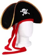 CHAPÉU PIRATA DE VELUDO 51CM