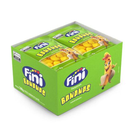 DISPLAY BALA GELATINA BANANA 12X15G - FINI
