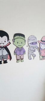 KIT 4 PAIÉIS DECORATIVO HALLOWEEN CUTE - SORTIDOS - Imagem 3