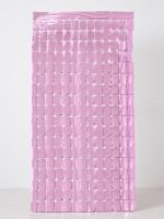 CORTINA QUADRICULADA ROSA CANDY 1X2MT - PONTO DAS FESTAS