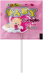 PIRULITO FLOPITO BABY CORAÇÃO TUTTI FRUTTI 400GR - FLORESTAL - Imagem 2